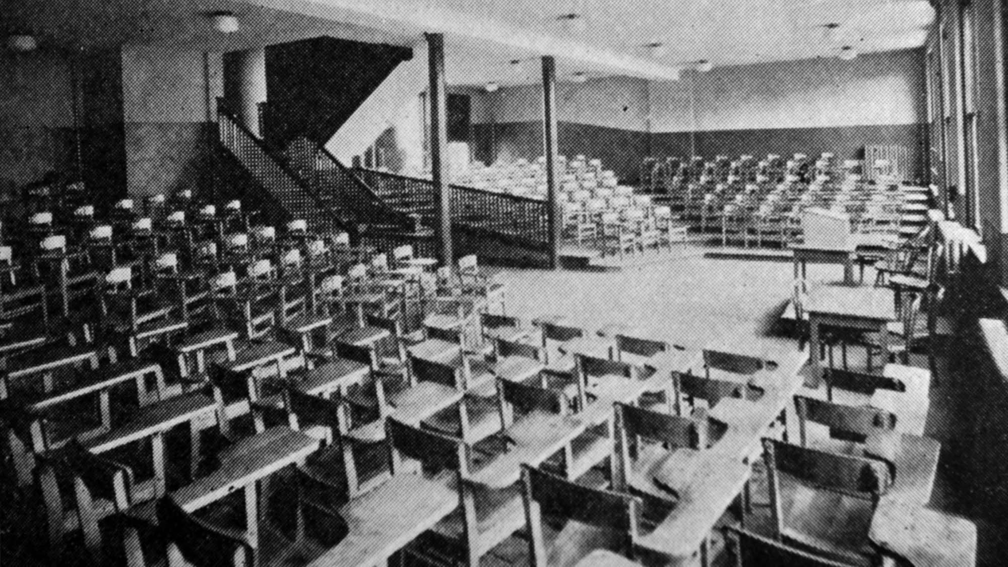 A classroom in the University's early days.