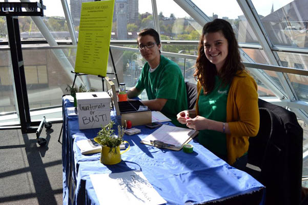 Denit Ambassadors at a registration table