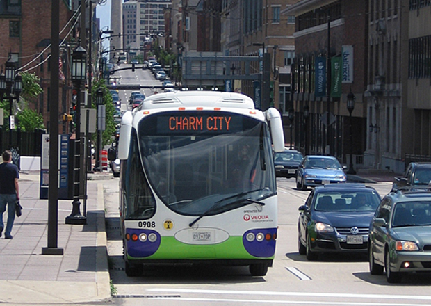 Charm City Circulator bus stop