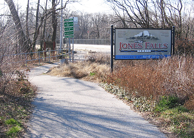 Entrance to the Jones Falls trail