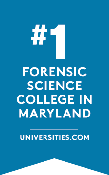 Number one forensics college badge