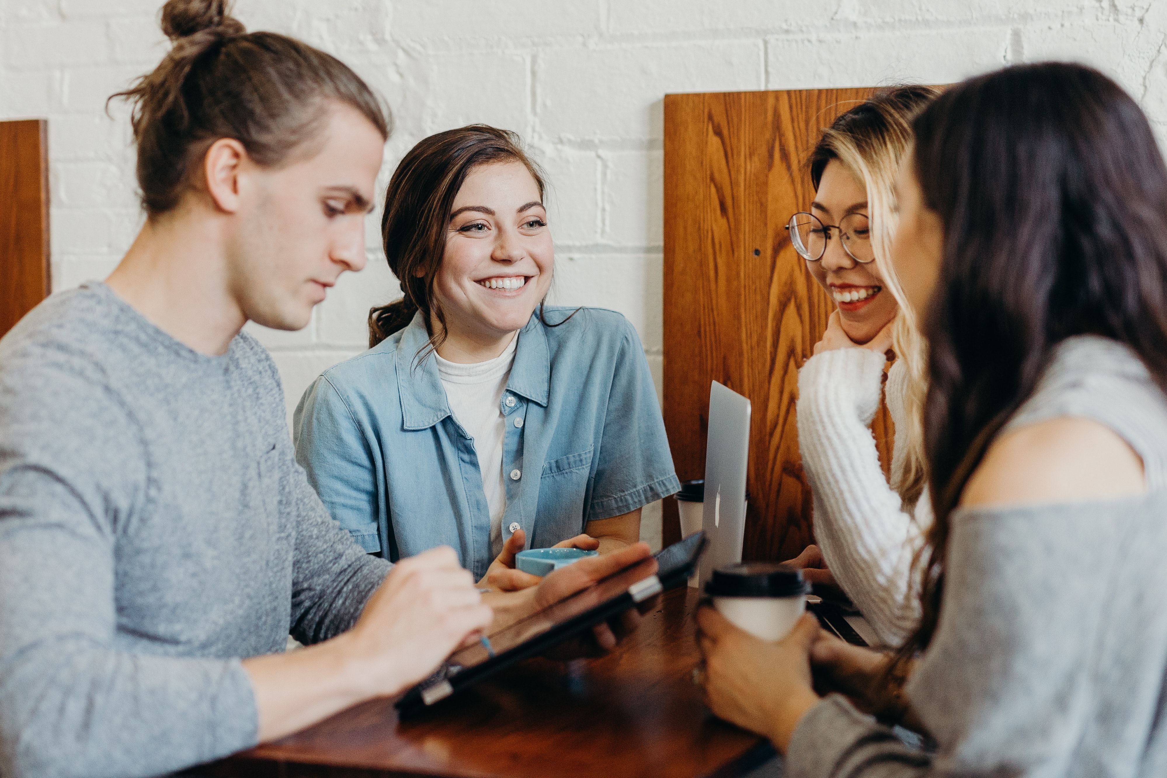 Students in a study group