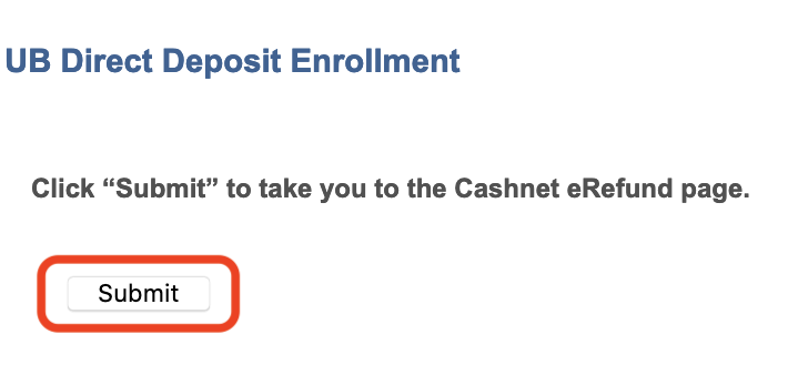 Submit Direct Deposit Enrollment