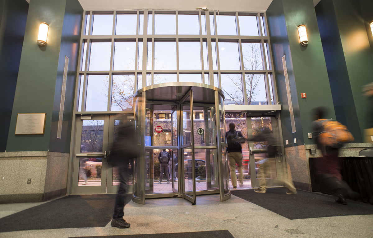 doors of the Thumel Business center building