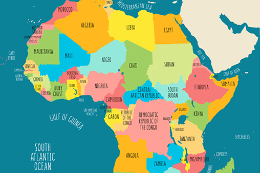 political map of Africa